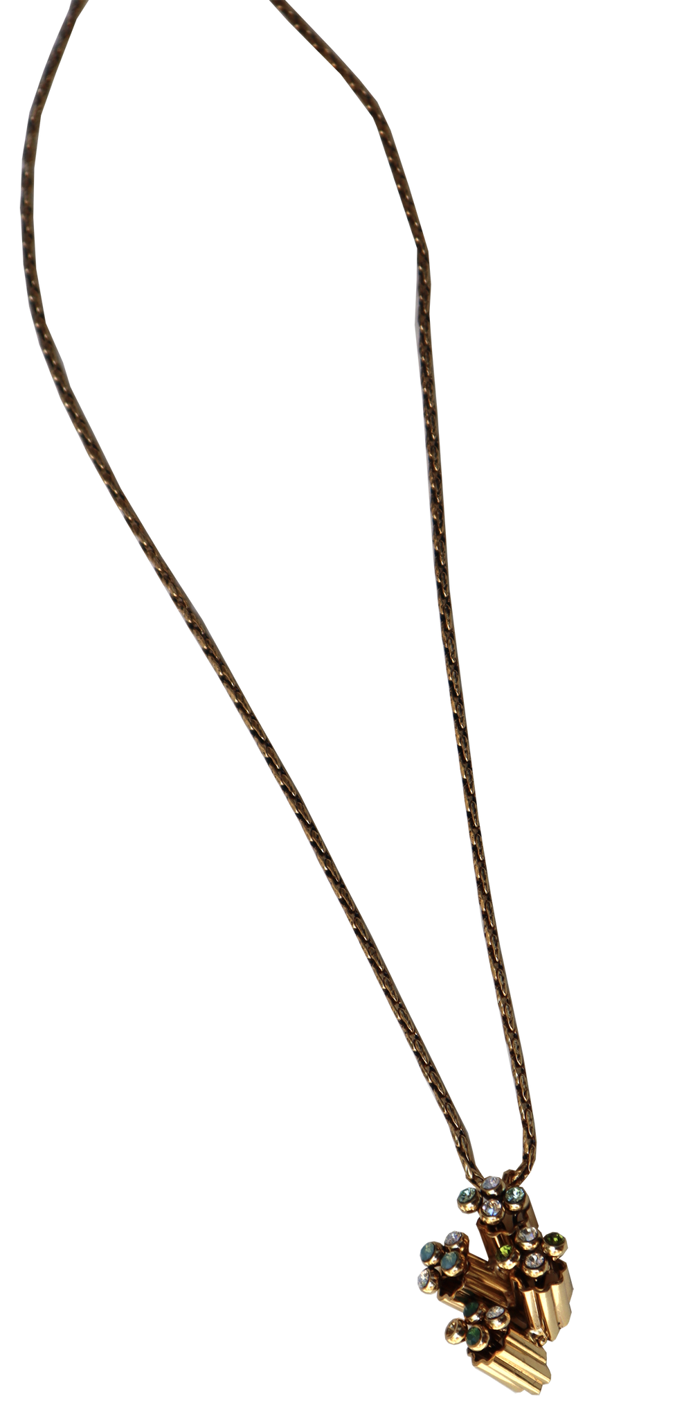 Collana lunga con catena morbida color oro antico(Pezzo unico)