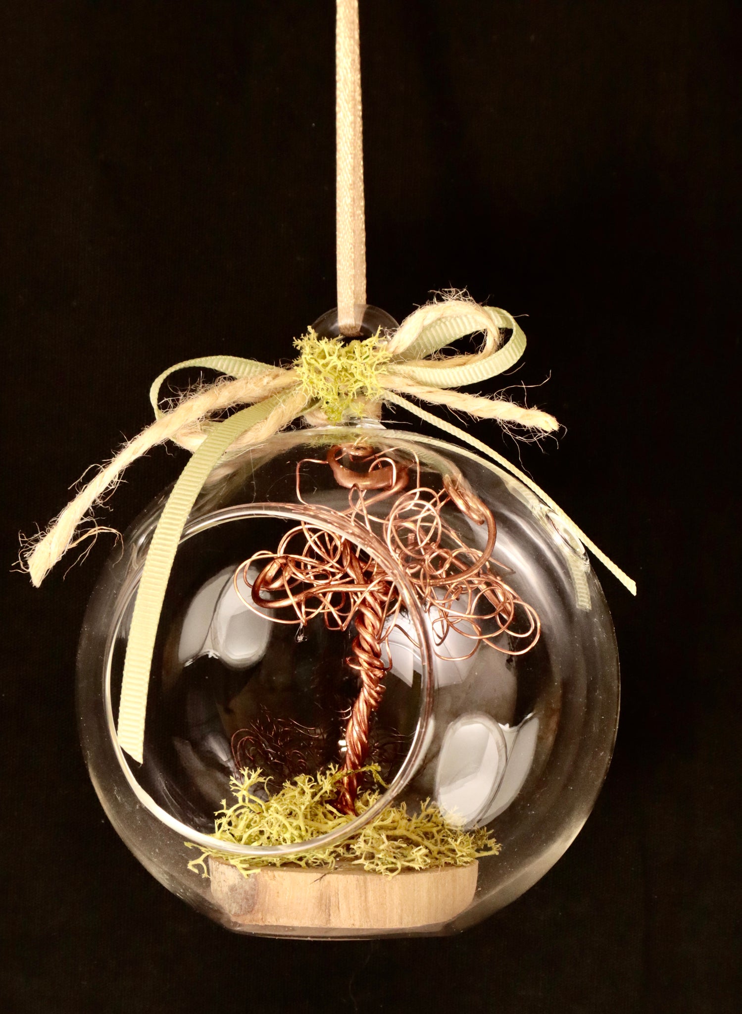 Albero della vita in sfera di vetro