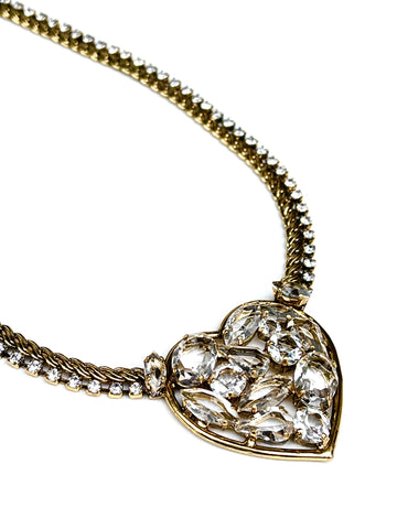 Collana e orecchino cuore