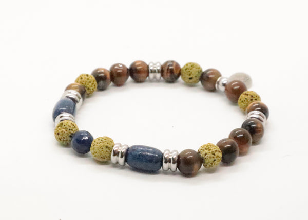QUARTIERI Bracciale Uomo blu e verde