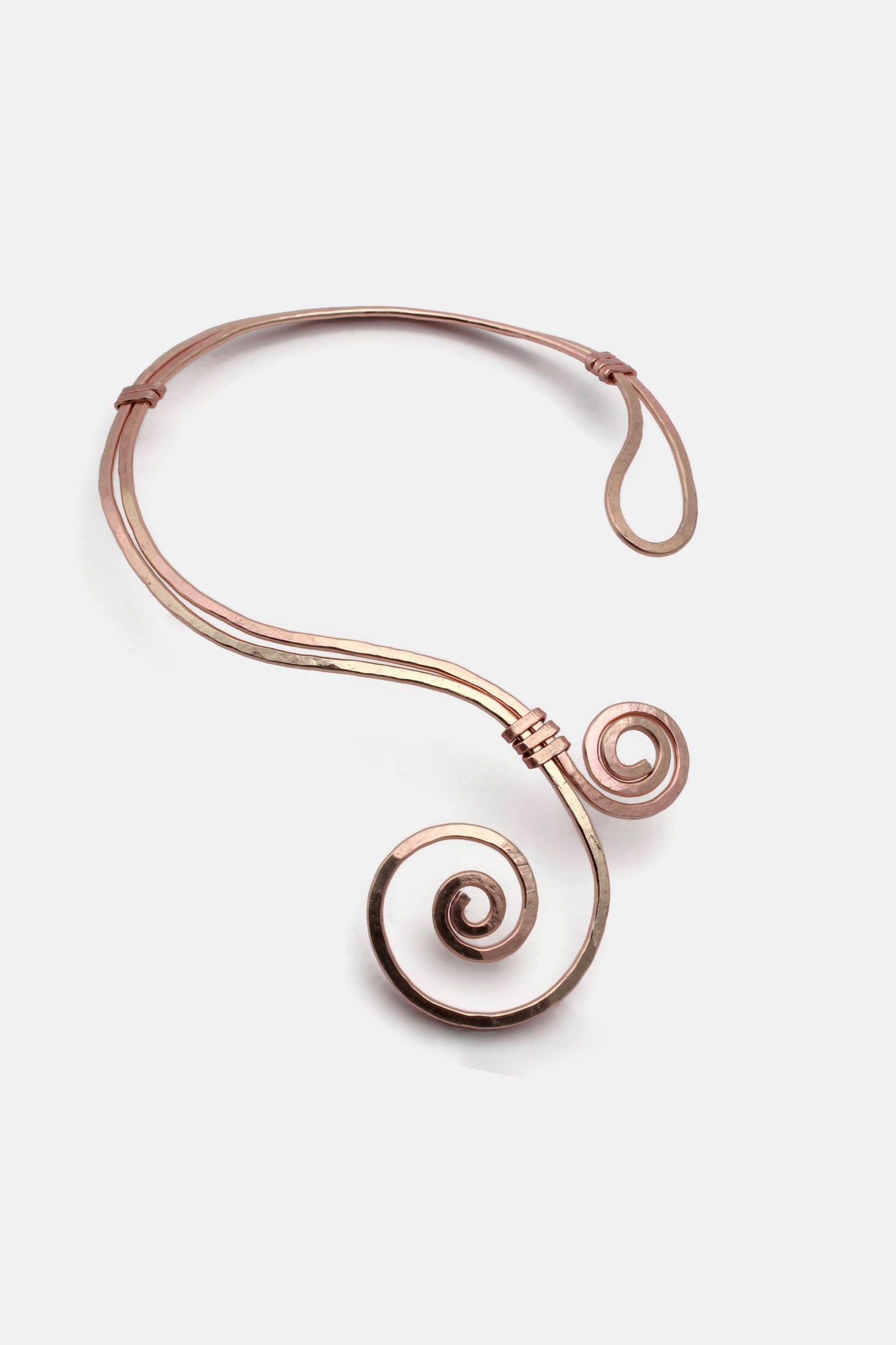 QUARTIERI Collana Rigida Klimt, Alluminio Bronzo rosa, regolabile
