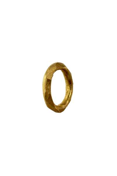 Vintage Anello unisex, bronzo giallo, 22mm