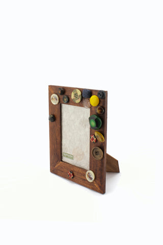 QUARTIERI Cornice in legno stile vintage verticale 10x15cm