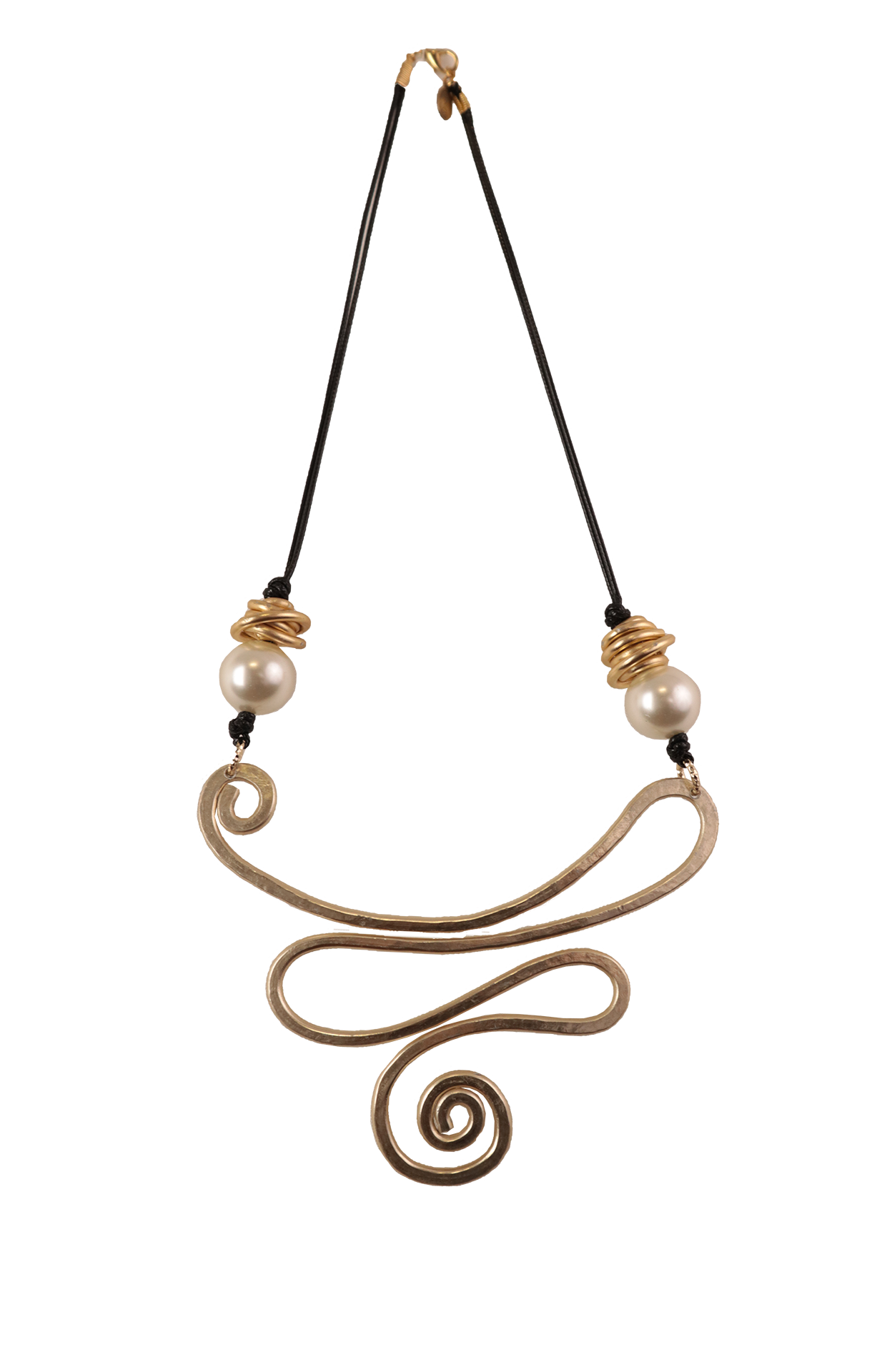 Collana Klimt decolletè in alluminio dorato