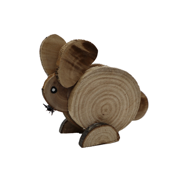 Coniglietto segnaposto, bomboniera in legno