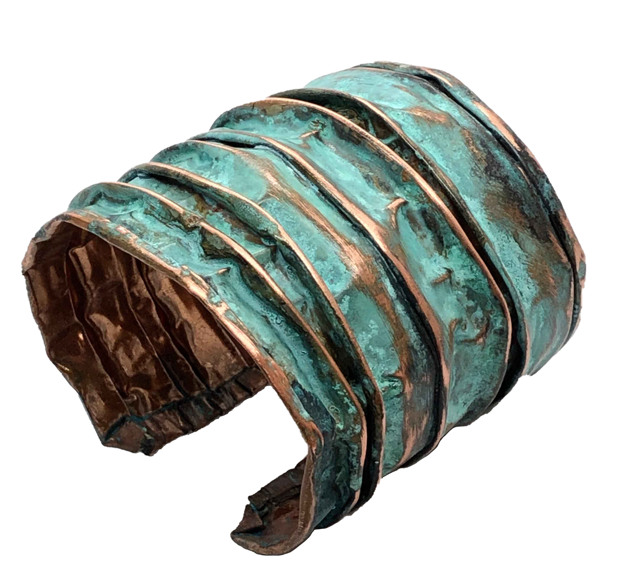 QUARTIERI Bracciale rigido in rame acidato