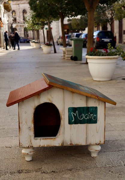 CAT-BED Casetta per gatti o cani con legno di recupero 2