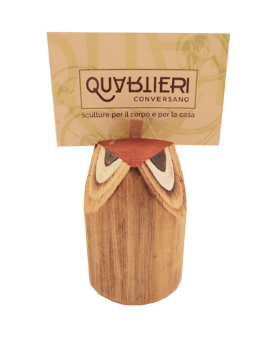 QUARTIERI Gufetti in legno di castagno diverse dimensioni