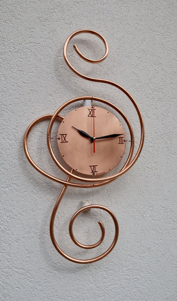 QUARTIERI Orologio a muro in rame