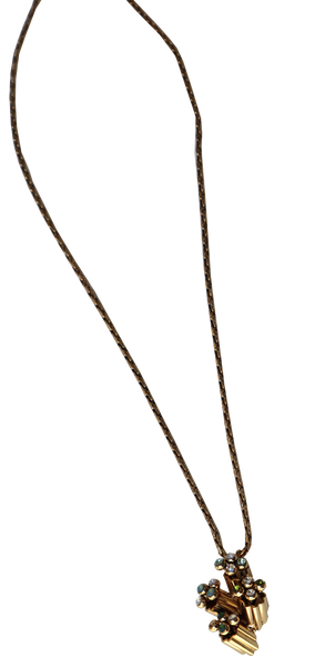 Collana lunga con catena morbida color oro antico(Pezzo unico)