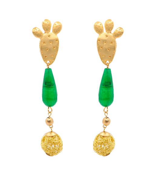 QUARTIERI Orecchini a forma di fico d'India